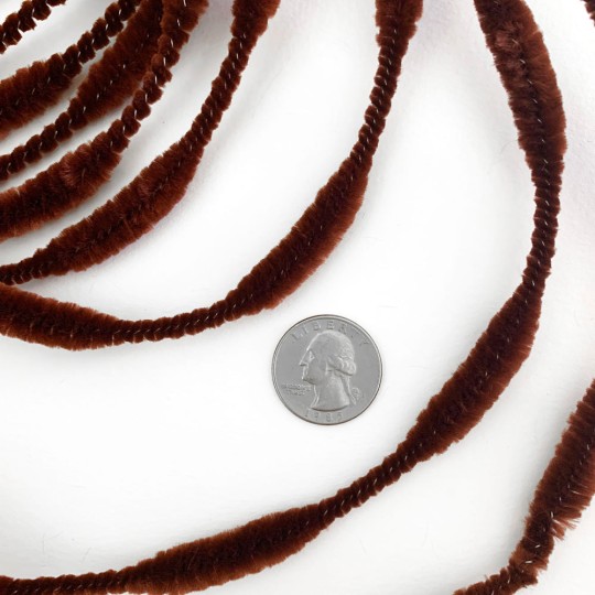 Petite 2-1/2" Bump Chenille for Beards and Arms in Brown ~ 1 yd. (15 bumps)